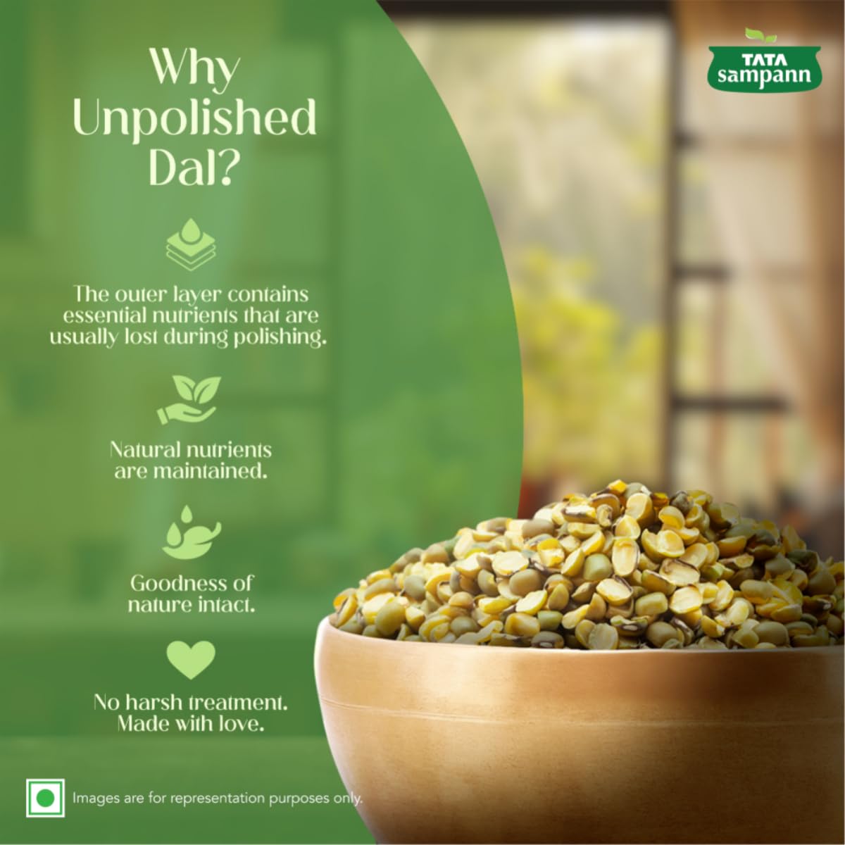 Moong Chilka Unpolished  | Premium Quality |Natural Nutrients Maintained | Chef Recommended | 500g