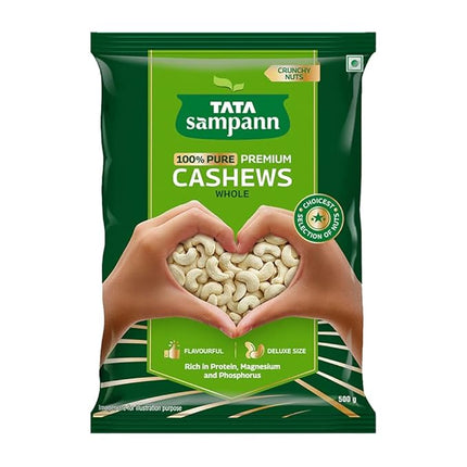 Tata Sampann 100% Pure, Premium Cashews, 500 g