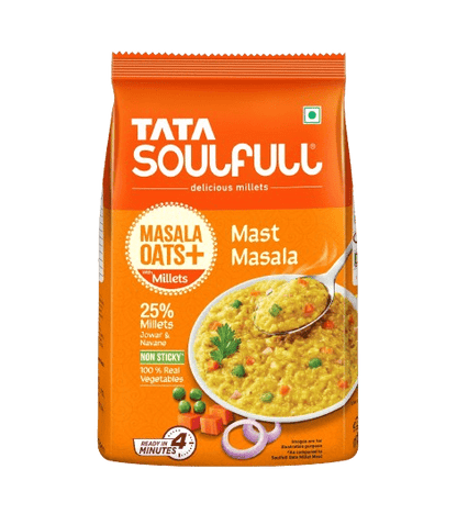 Masala Oats - Masala | 25% Millets, Real Veggies | Healthy Evening Snack | Non Sticky | 500g