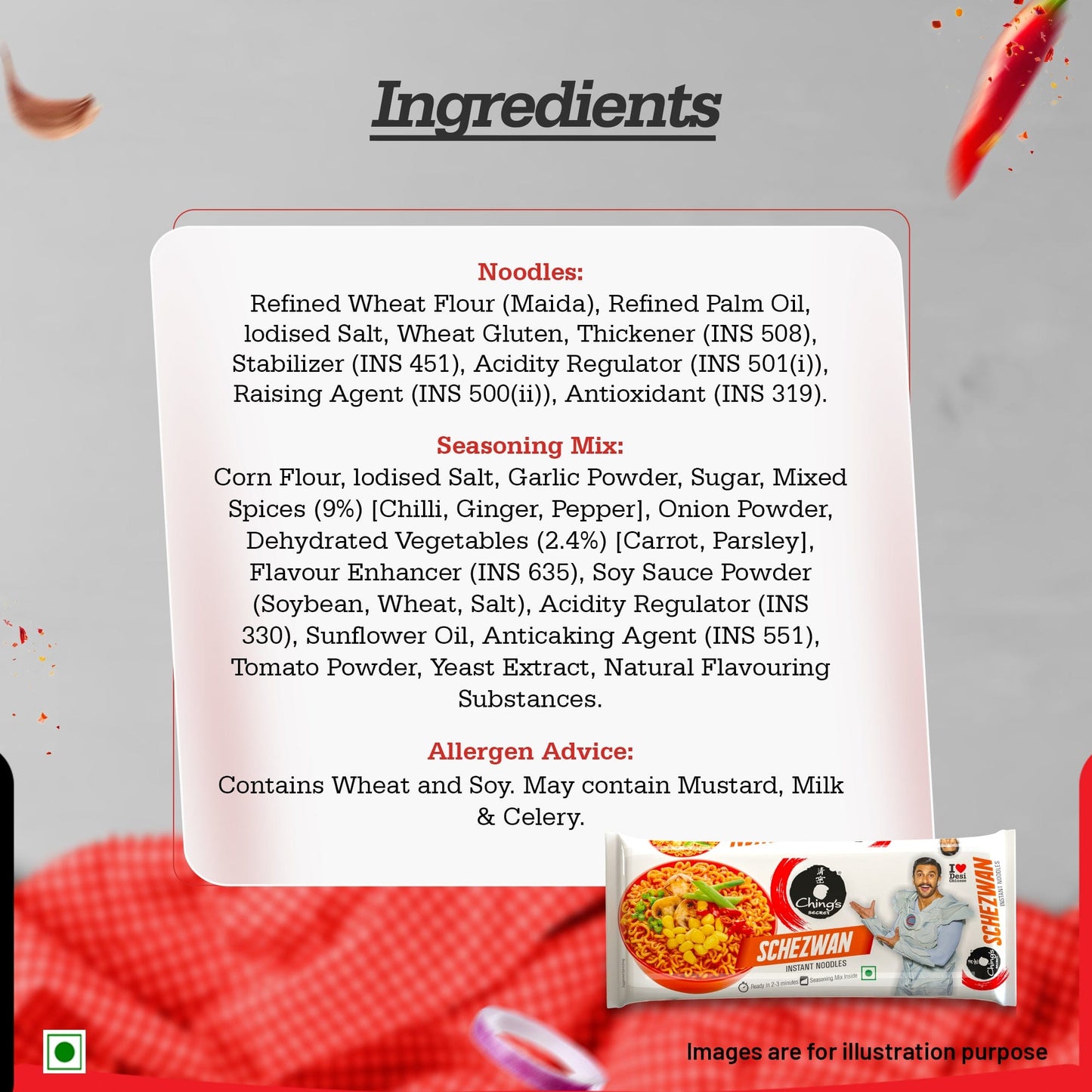 Ching's Secret Schezwan Instant Noodles - 240 Gram