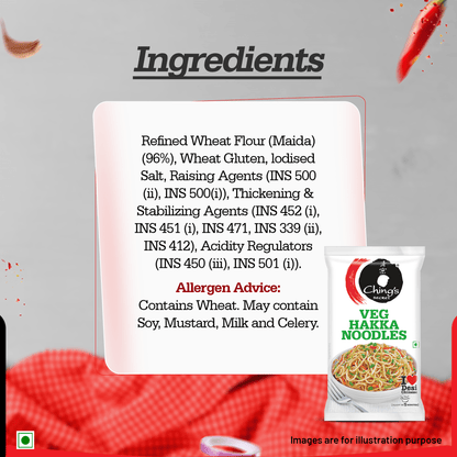 Ching's Secret Veg Hakka Noodles - 140 Gram