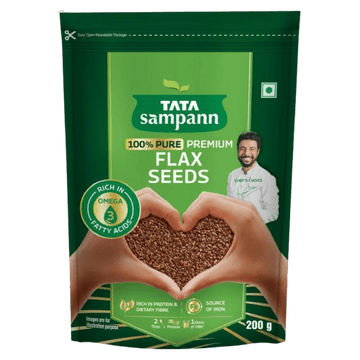 Premium Flax Seeds | Rich in Protein & Dietary Fibre | Source of Iron | 200g