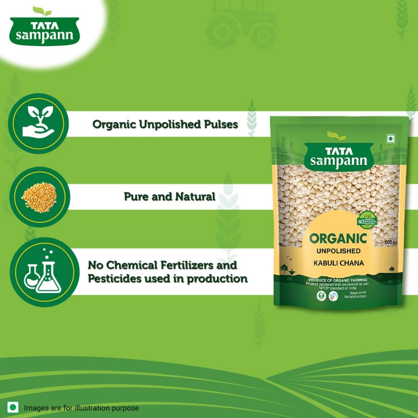Organic kabooli Chana