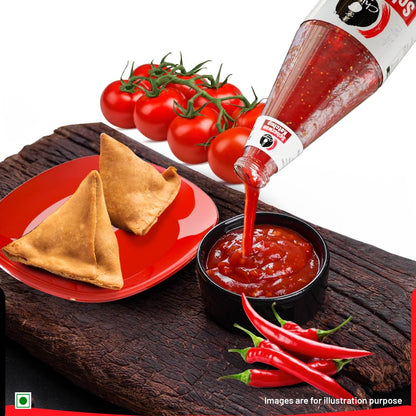 Schezwan Ketchup Hot & Spicy | 100% Veg | Desi Chinese Tomato Ketchup | 485g