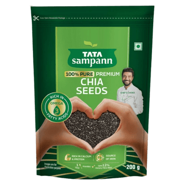 Premium Chia Seeds | Rich in Calcium & Protein | Source of Iron | 200g