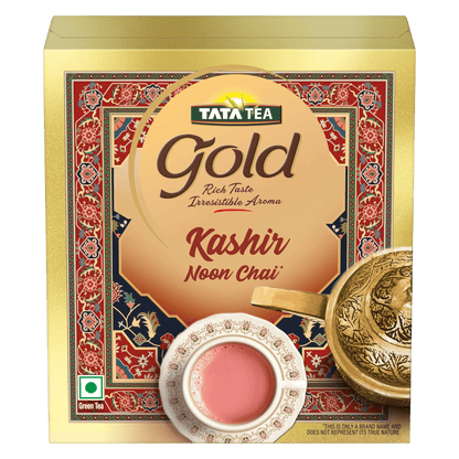 Gold - Kashir Noon Chai| Kashmiri Pink Tea | Long Green Tea Leaves | Traditional & Authentic Flavour | Rich Aroma | Taste of Paradise | Highest-grade Green Tea| 250g / 500g / 1Kg