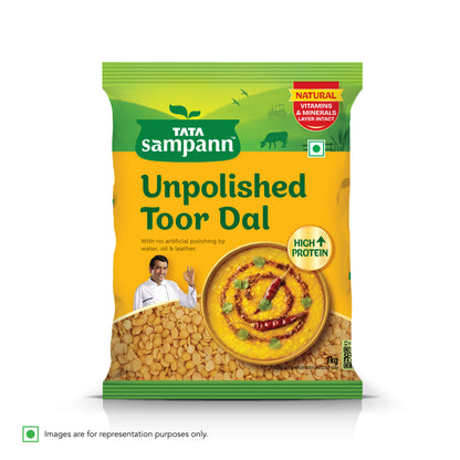 Toor Dal / Arhar Dal Unpolished | Rich in Taste | Chef Recommended | 500g / 1Kg - New Pack