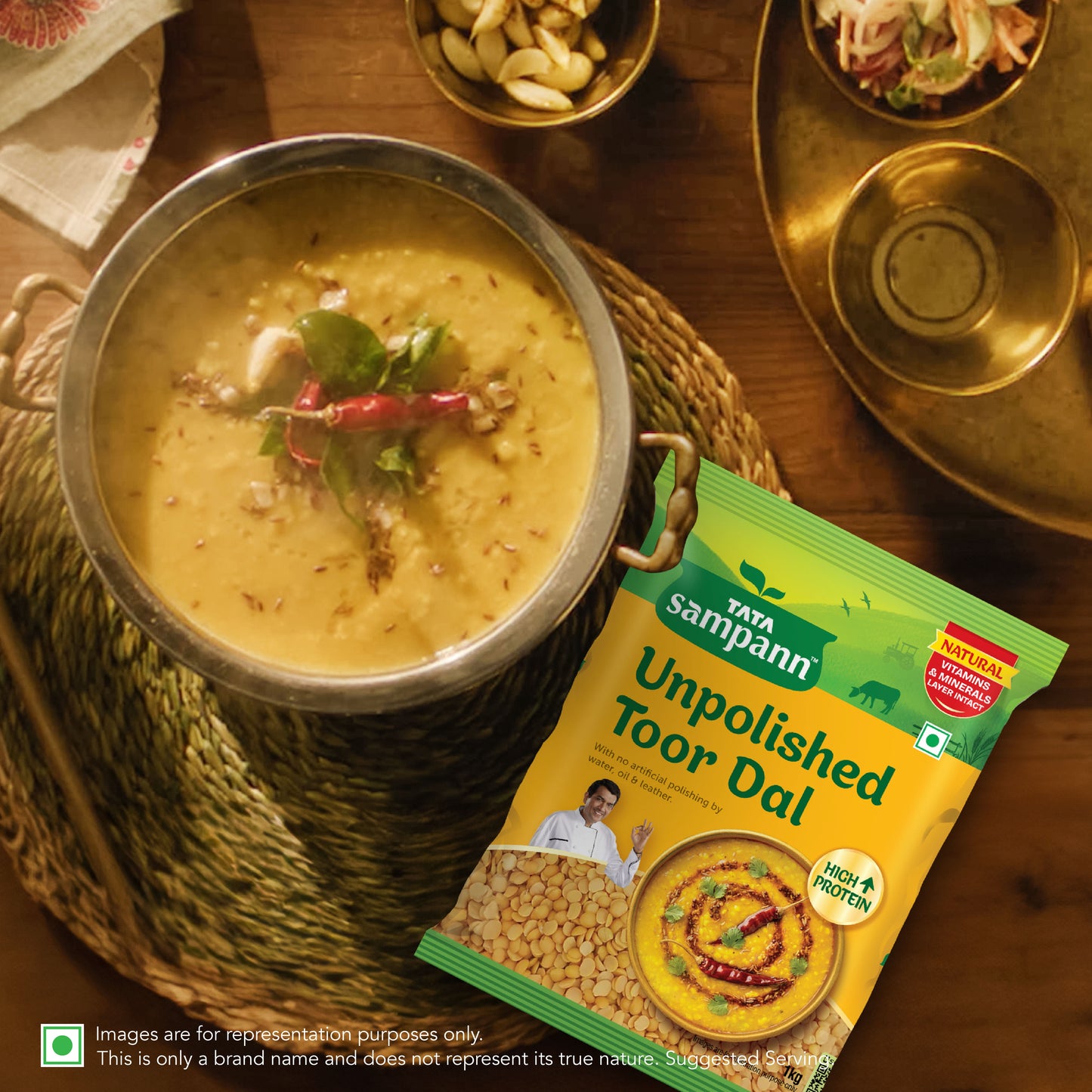 Toor Dal / Arhar Dal Unpolished | Rich in Taste | Chef Recommended | 500g / 1Kg - New Pack