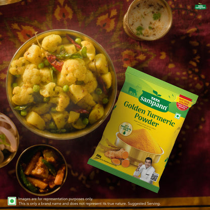 Turmeric Powder, Haldi Powder | With Natural Oils | Minimum 3% Curcumin | 100% Pure | Hygienically Packed | 100g / 200g / 500g - New Pack