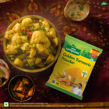 Turmeric Powder, Haldi Powder | With Natural Oils | Minimum 3% Curcumin | 100% Pure | Hygienically Packed | 100g / 200g / 500g - New Pack (Copy)