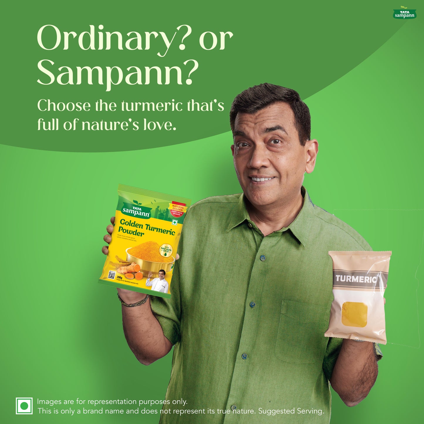 Turmeric Powder, Haldi Powder | With Natural Oils | Minimum 3% Curcumin | 100% Pure | Hygienically Packed | 100g / 200g / 500g - New Pack (Copy)