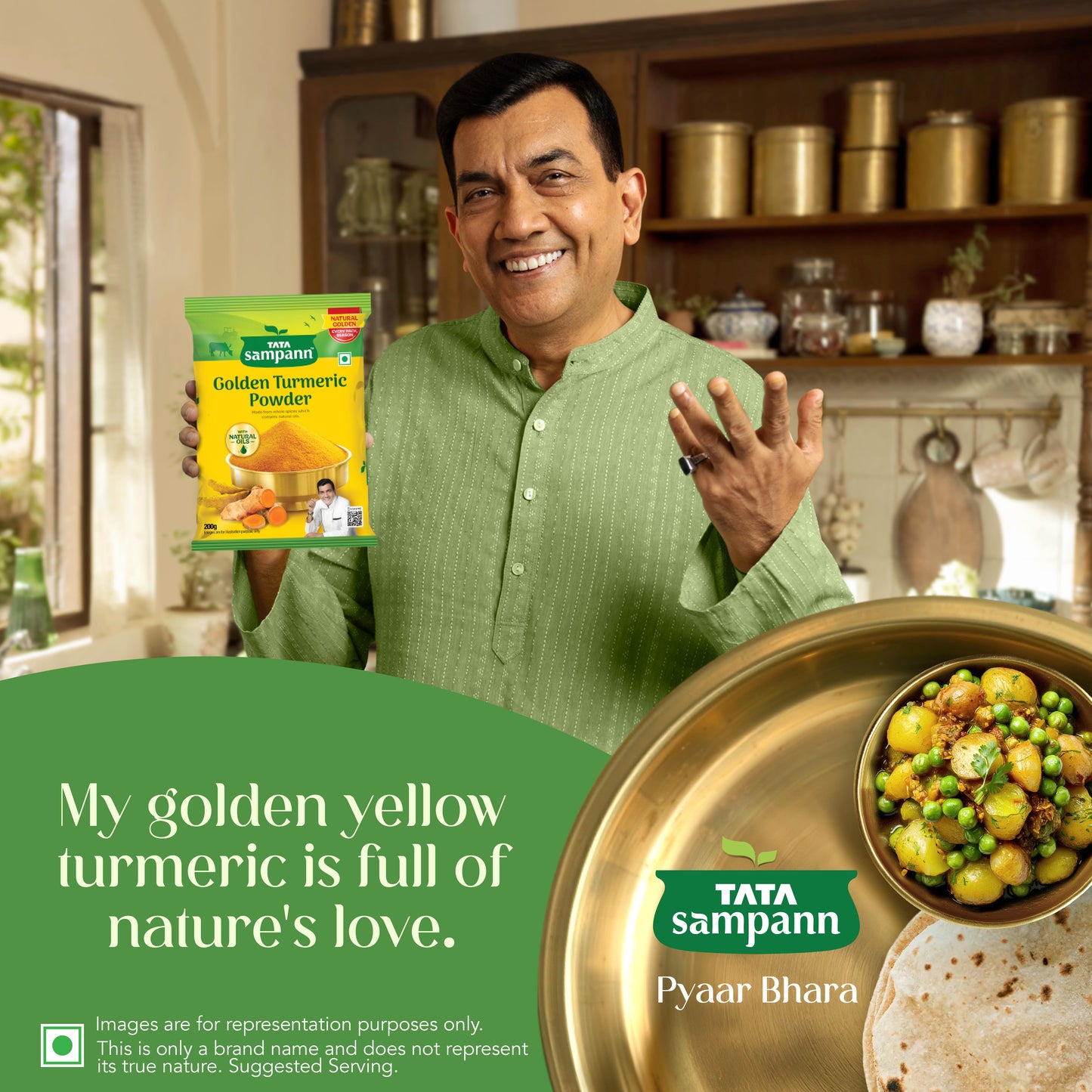 Turmeric Powder, Haldi Powder | With Natural Oils | Minimum 3% Curcumin | 100% Pure | Hygienically Packed | 100g / 200g / 500g - New Pack