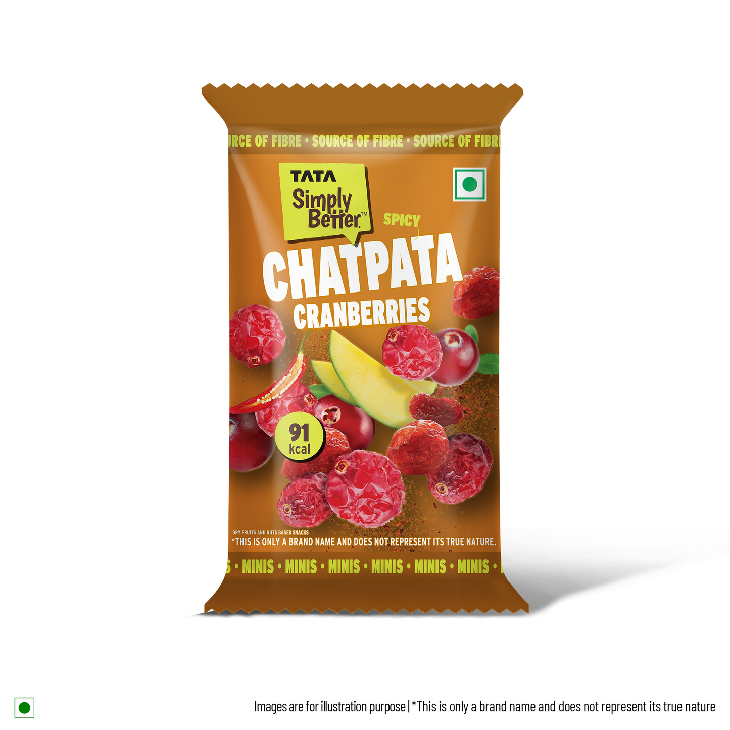 Flavored Berry - 25g - Single Serve(Cranberry - Chatpata)