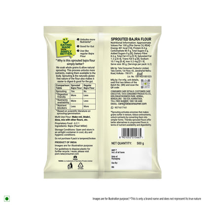 Tata Simply Better Sprouted Bajra Flour | 500g
