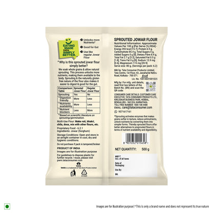 Tata Simply Better Sprouted Jowar Flour | 500g
