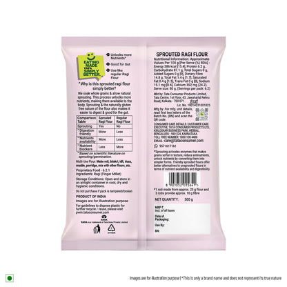 Tata Simply Better Sprouted Ragi Flour | 500g