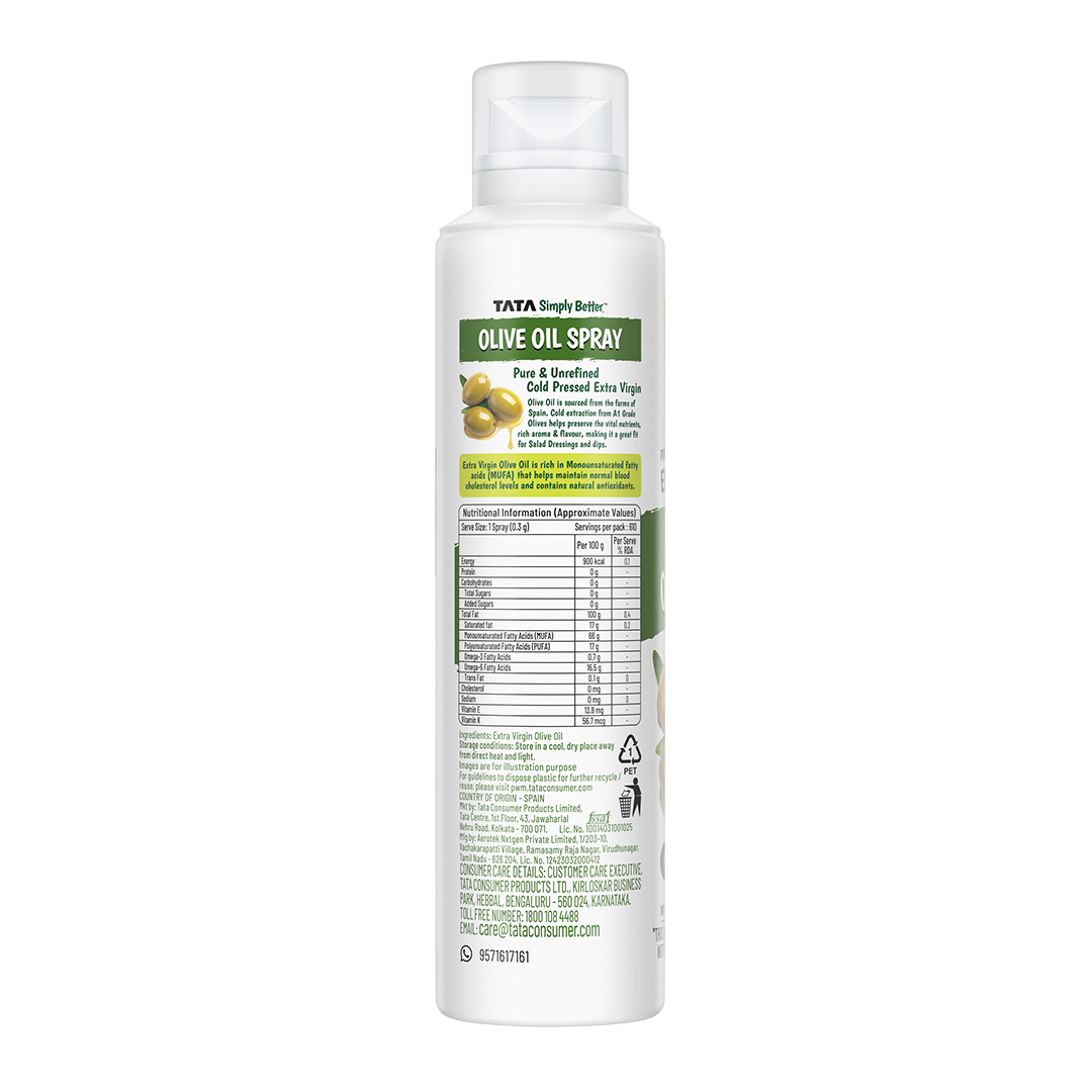 Tata Simply Better Extra Virgin Olive Oil Spray 200ml