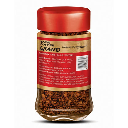 Tata Premium Instant Coffee | 45g Jar | 100% Pure Coffee | With Flavour Locked Decoction Crystals, Rich Aroma & Great Taste