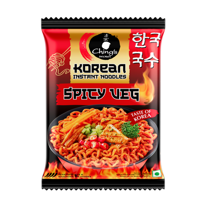 Chings Korean Instant Spicy Veg Noodles | 80g