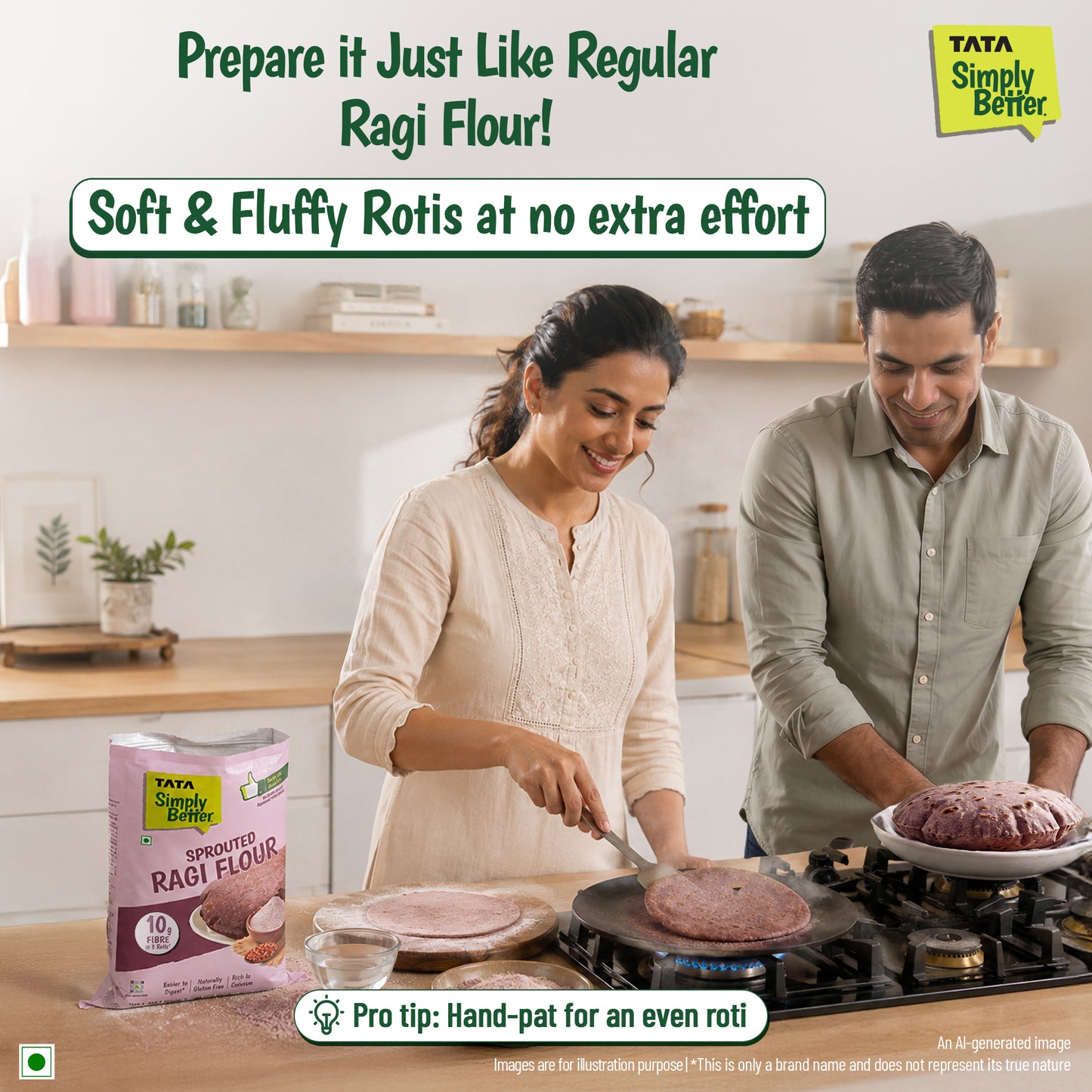Tata Simply Better Sprouted Ragi Flour | 500g