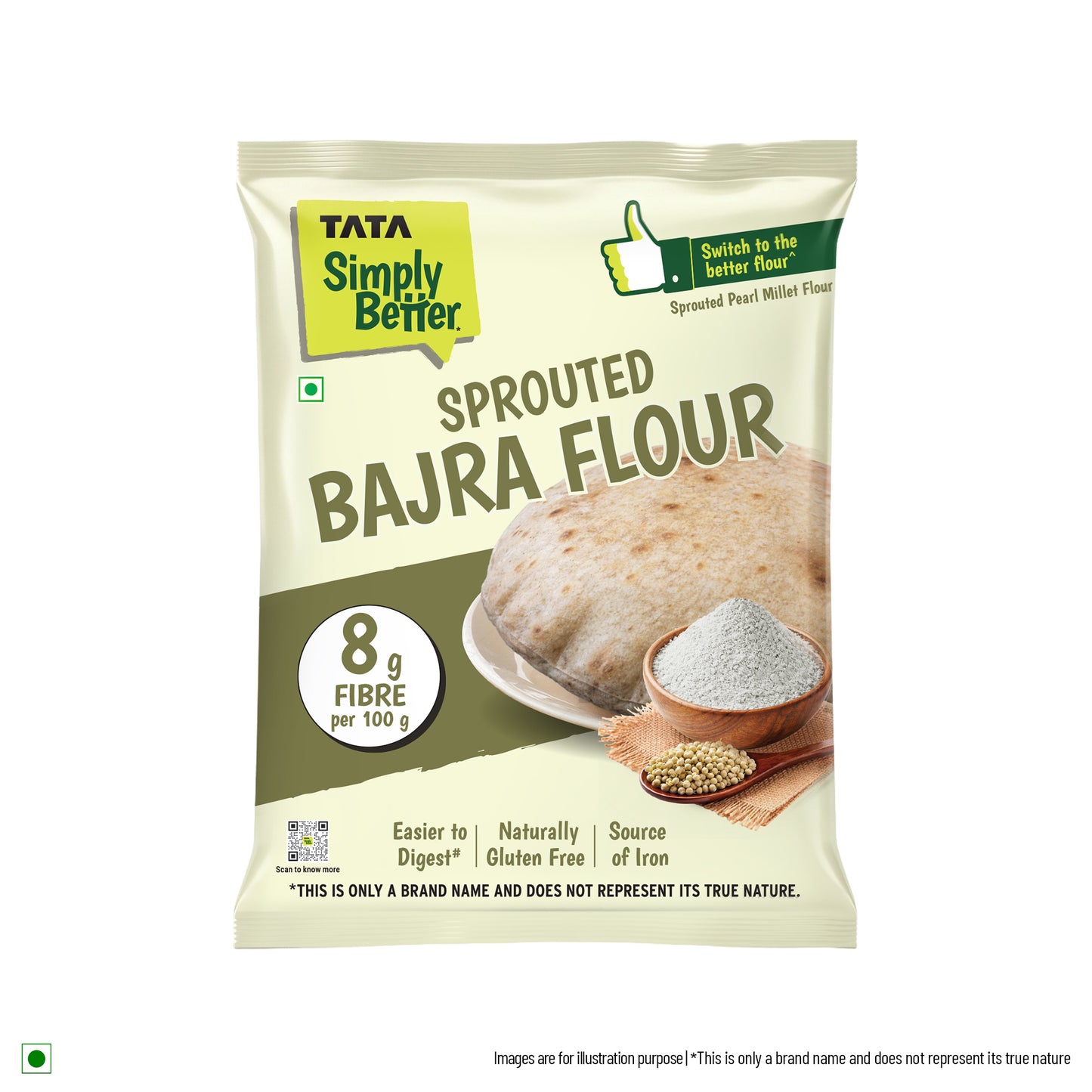 Tata Simply Better Sprouted Bajra Flour | 500g