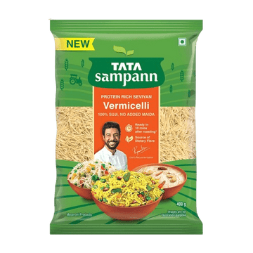 Unroasted Vermicelli | Protein Rich Seviyan | Made with Suji | No Added Maida | Source of Dietary Fibre | 400g