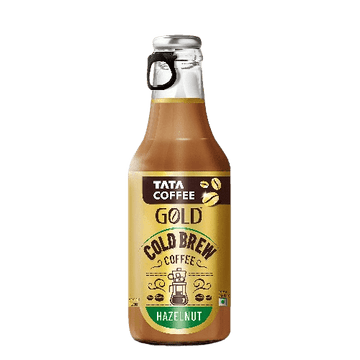 Hazelnut Flavoured Cold Brew Coffee | Strong & Velvety Taste | Rich & Creamy | Refreshing and Smooth | Ready to Drink Cold Coffee | Glass Bottle | 200ml