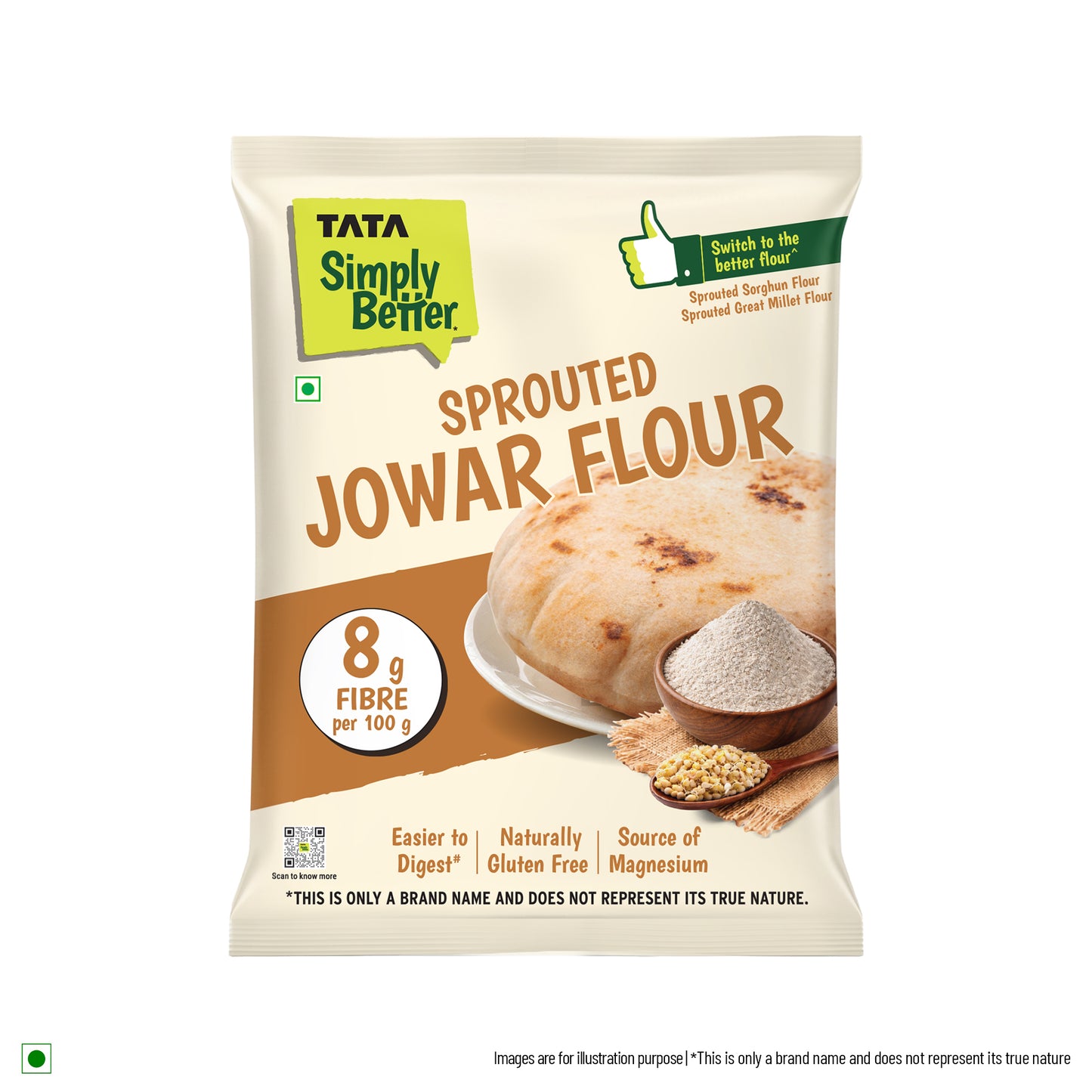 Tata Simply Better Sprouted Jowar Flour | 500g