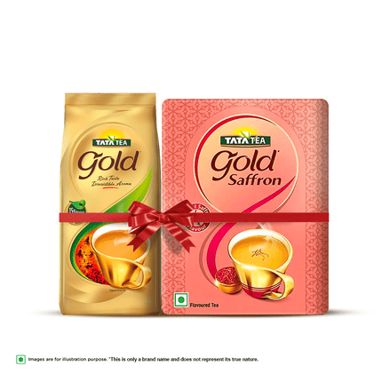 Combo of Tata Tea Gold 1Kg + Tata Tea Gold Saffron 250g