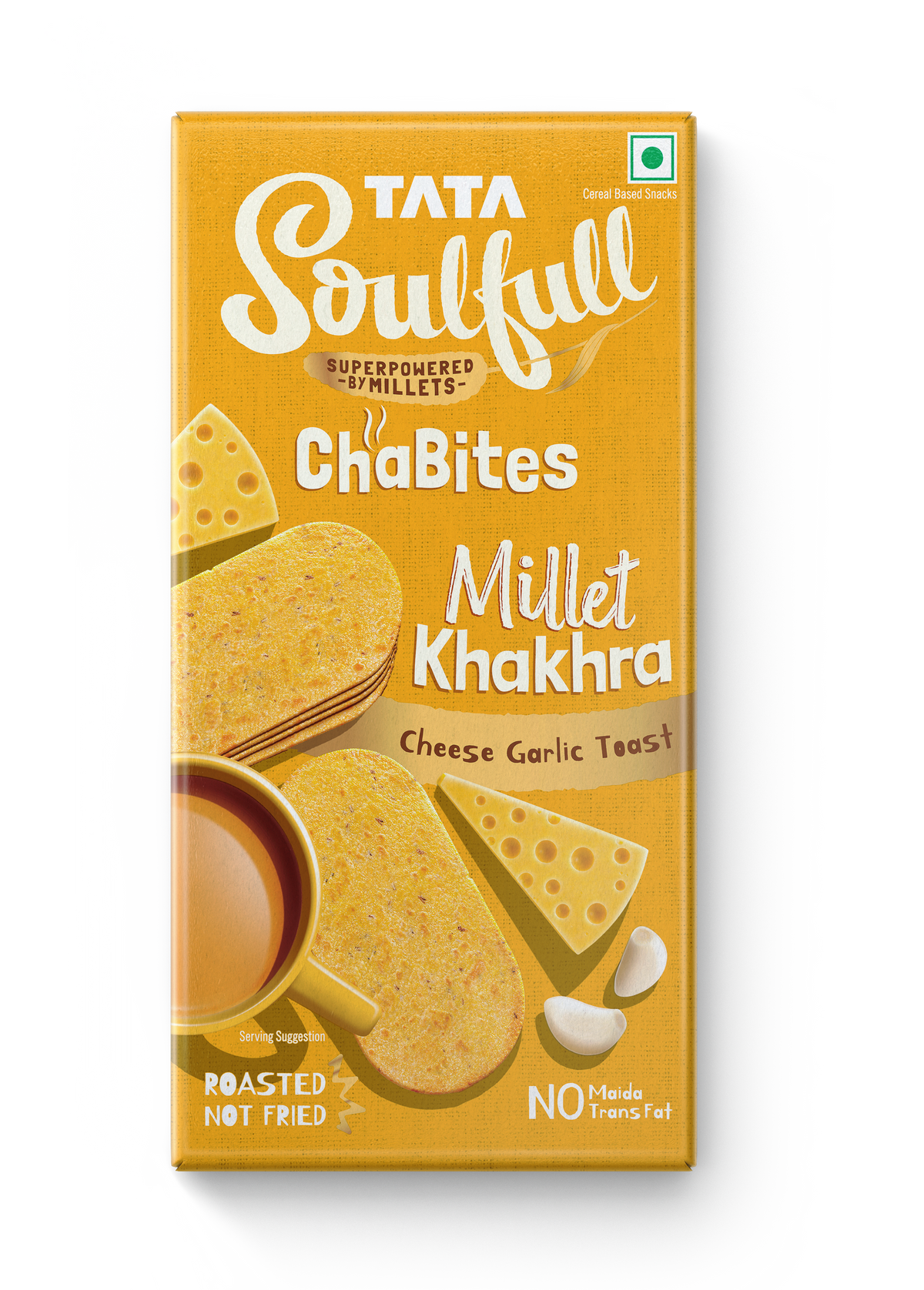 Tata Soulfull Millet Khakra Cheese Garlic Toast - 120g
