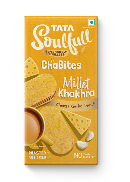 Tata Soulfull Millet Khakra Cheese Garlic Toast - 120g