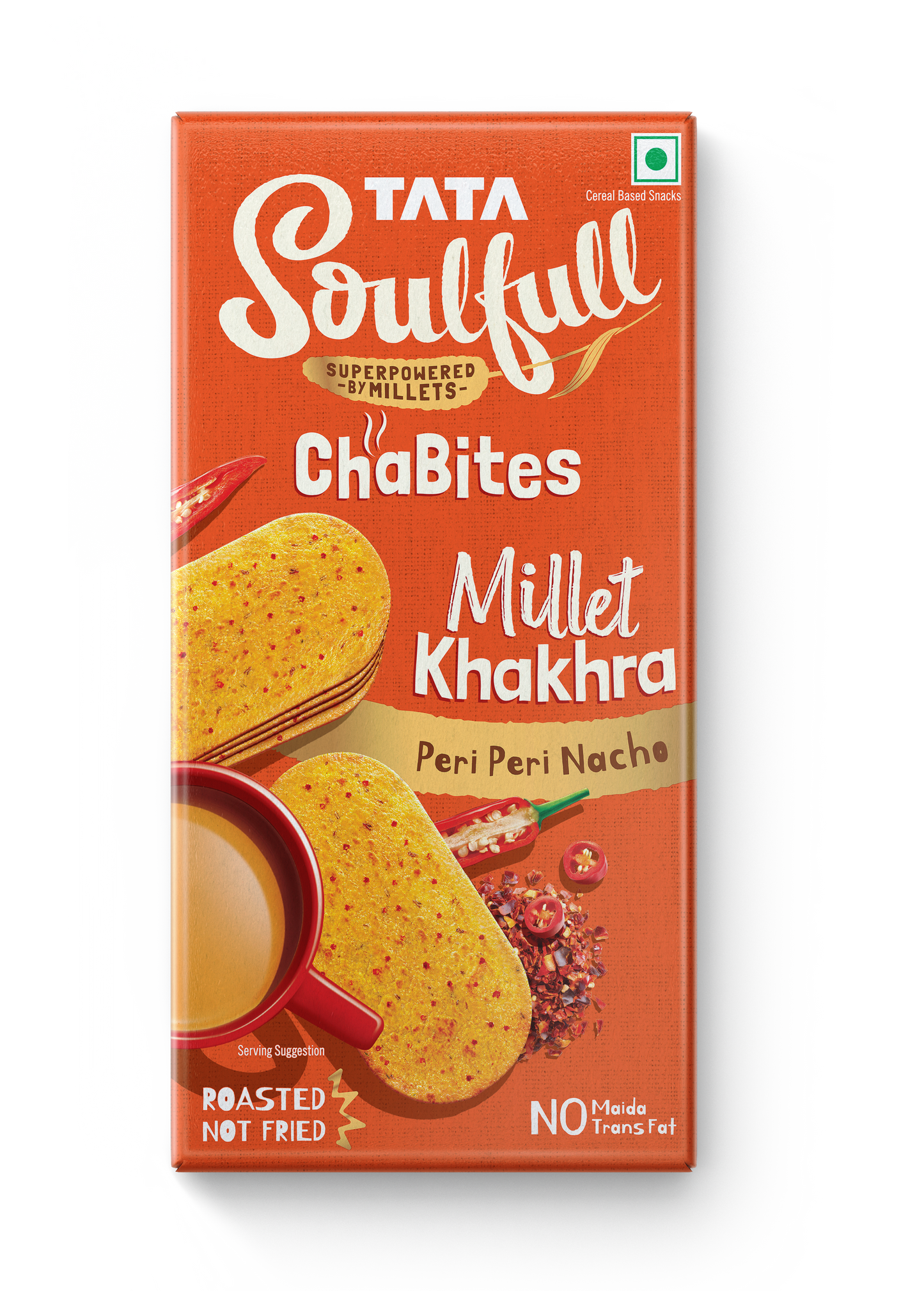 Tata Soulfull Millet Khakra Peri peri Nacho - 120g
