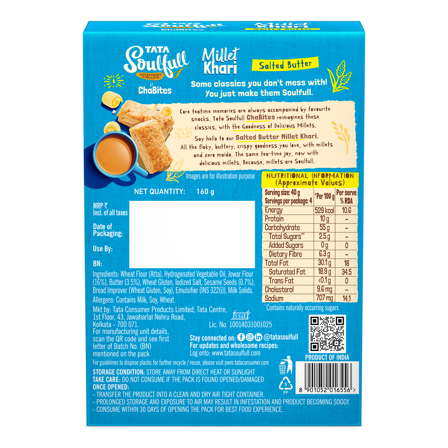 Tata Soulfull Millet Khari Butter