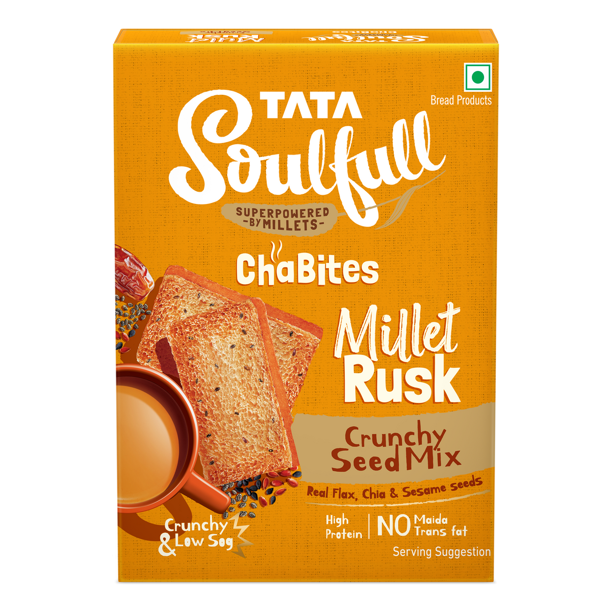 Tata Soulfull Millet Rusk Crunchy Seed Mix