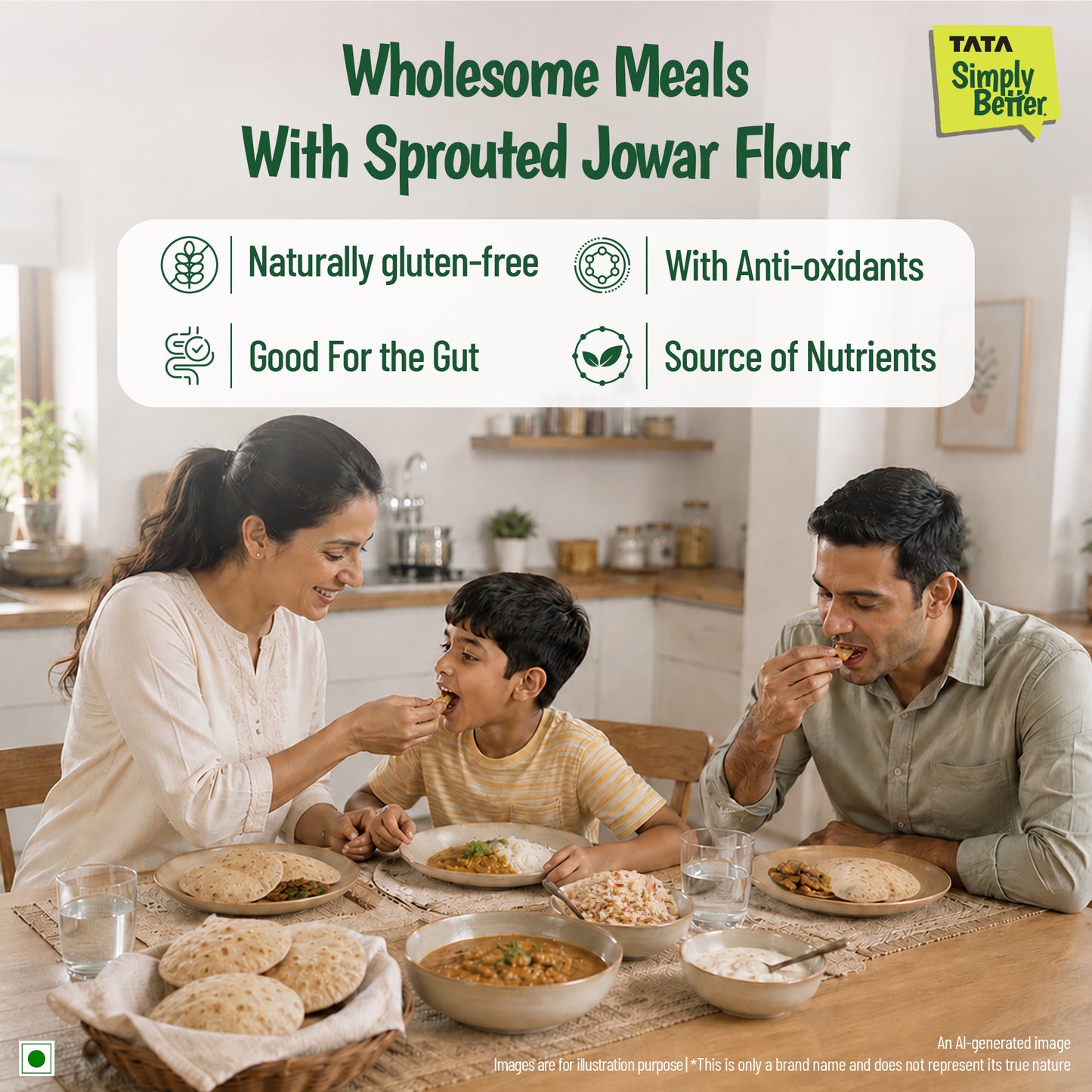 Tata Simply Better Sprouted Jowar Flour | 500g