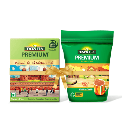 Tata Tea Premium 1Kg + Purani Dilli ki Mithai Chai 250g Combo