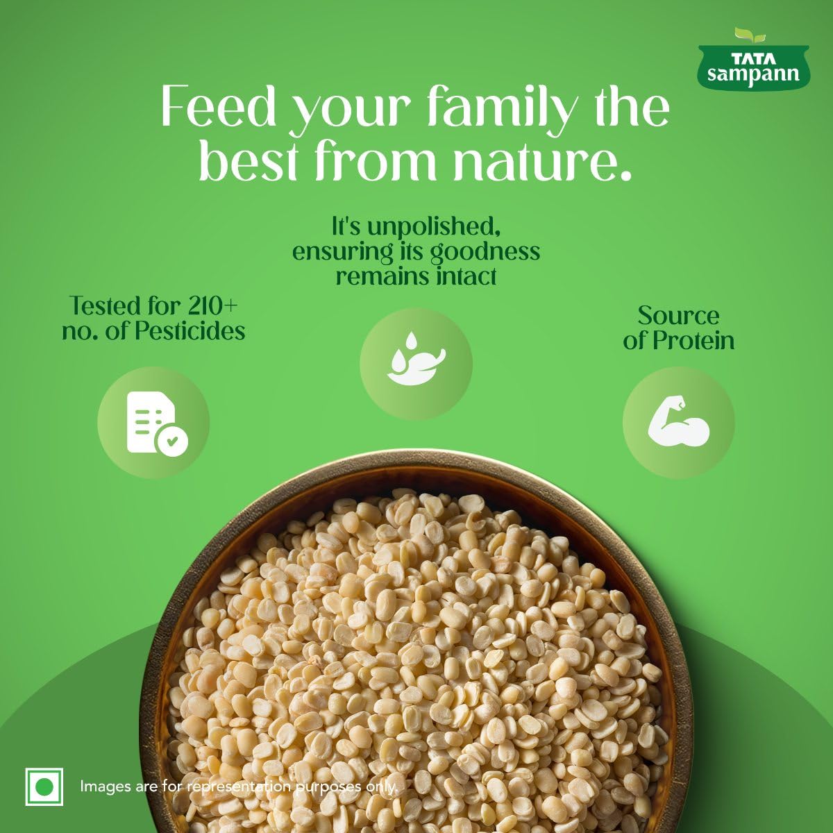 Organic Unpolished Urad Dal | Rich in Nutrients | Stringent quality check | 500g