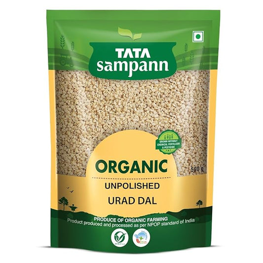 Organic Unpolished Urad Dal | Rich in Nutrients | Stringent quality check | 500g