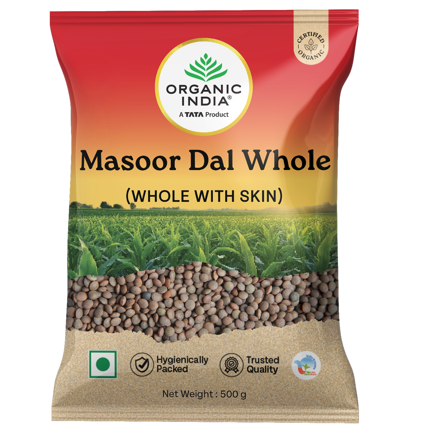 Organic India Masoor Whole | 500g