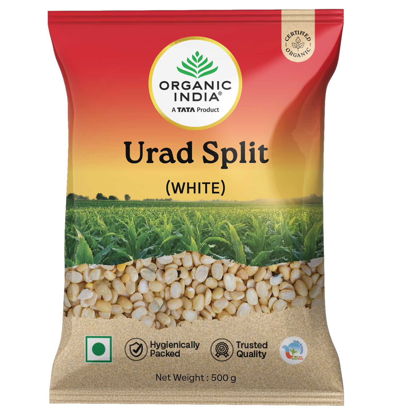 Organic India Urad Split (White) 500g