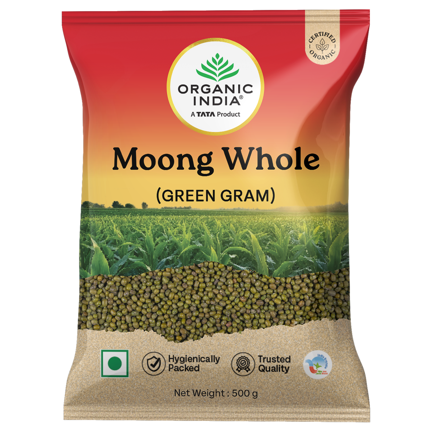 Organic India Moong Whole (Green Gram) 500g