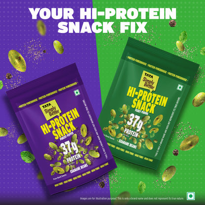 Tata Simply Better Hi-Protein Edamame Snack Punchy Pepper Flavored Beans | 100g