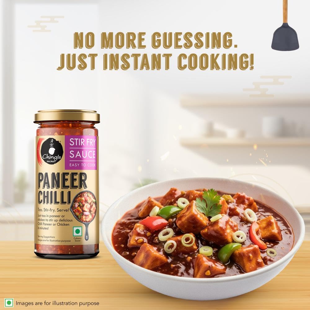 Ching’s Paneer Stir Fry Sauce | 250gm | No Added Colour, No MSG | Perfect for Hakka Noodles or Chowmein
