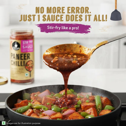Ching’s Paneer Stir Fry Sauce | 250gm | No Added Colour, No MSG | Perfect for Hakka Noodles or Chowmein