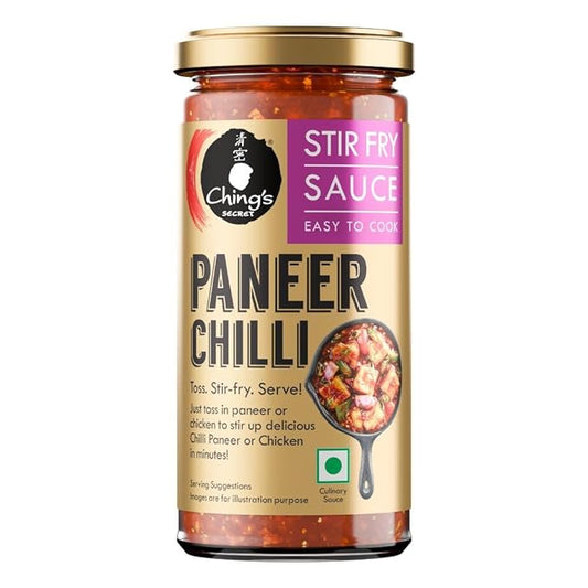 Ching’s Paneer Stir Fry Sauce | 250gm | No Added Colour, No MSG | Perfect for Hakka Noodles or Chowmein