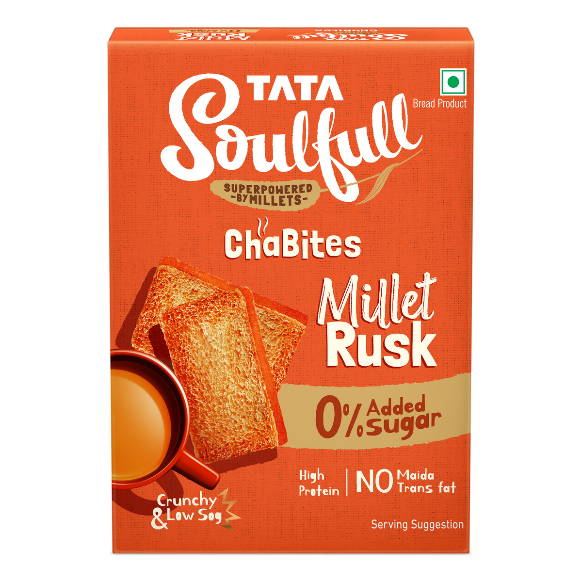 Tata Soulfull Millet Rusk 0% Added Sugar