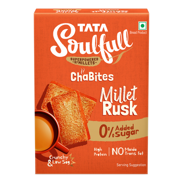 Tata Soulfull Millet Rusk 0% Added Sugar