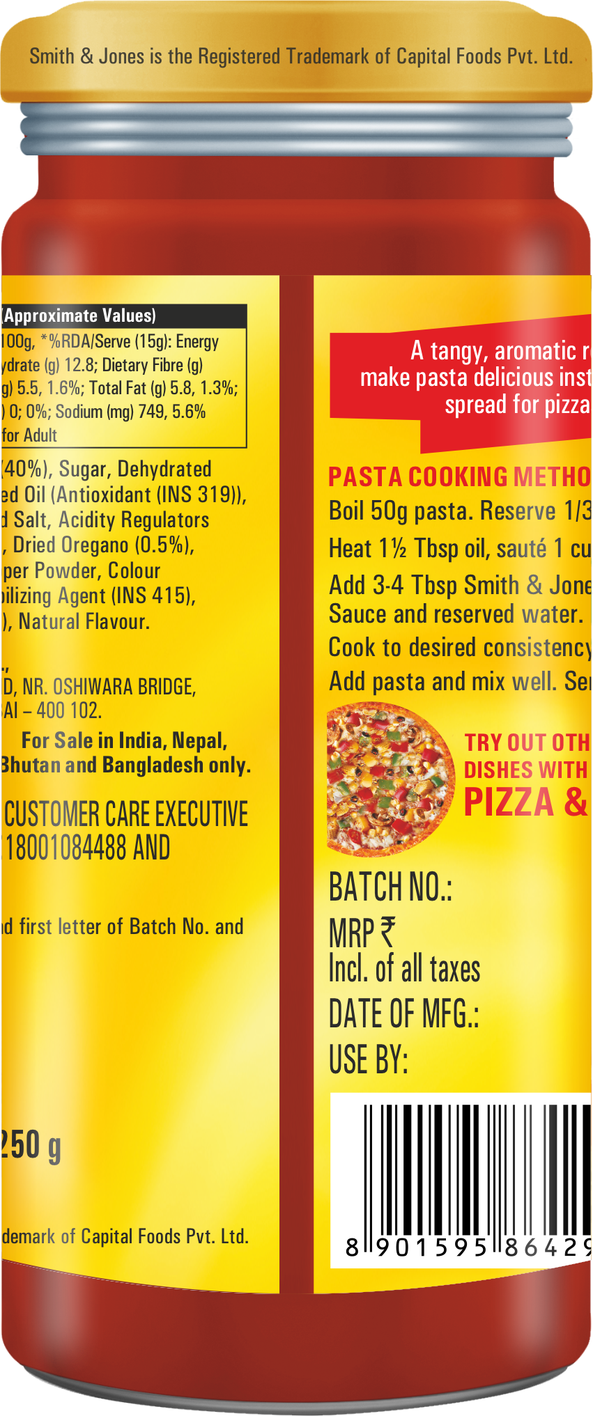 Smith & Jones Pizza & Pasta Sauce
