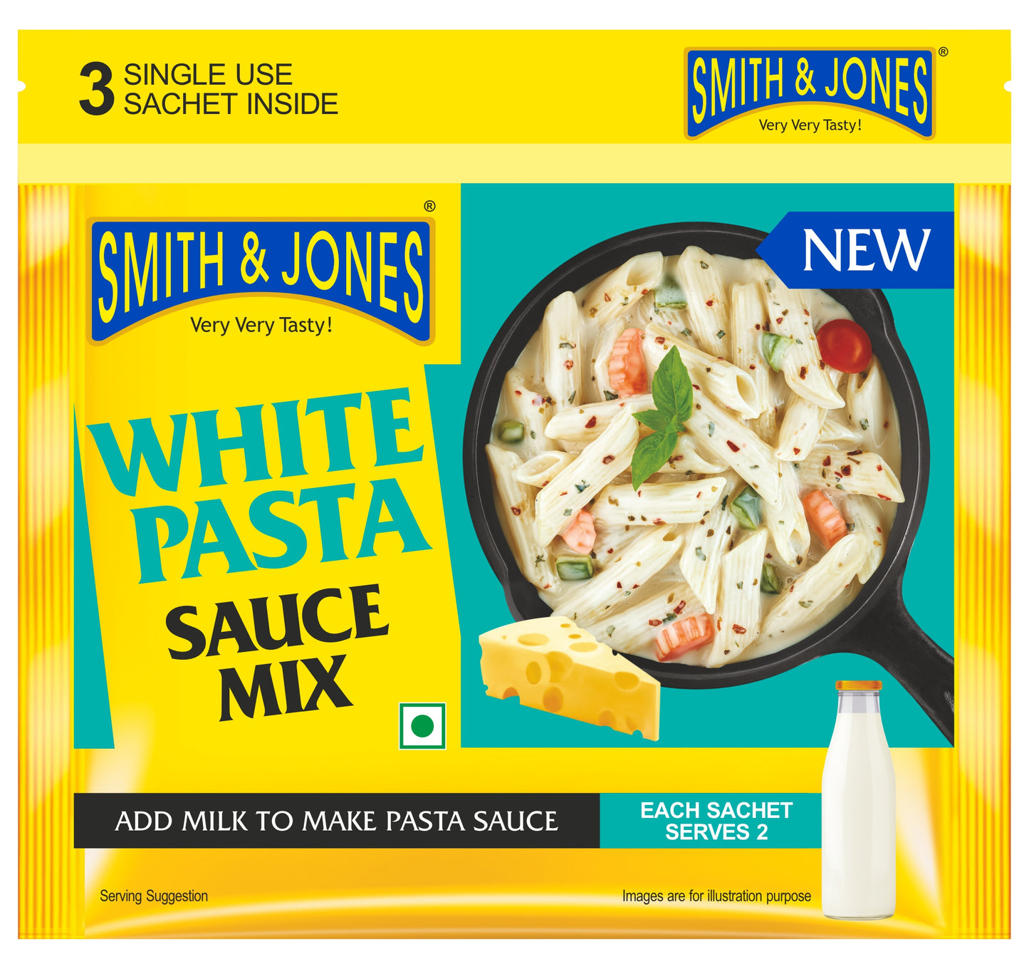SnJ White Sauce Pasta Mix Pack of 3