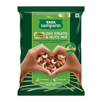 Delight Nut & Dry Fruit Mix | Power Packed | Crunchy Snack  | High in Protein & Dietary Fibre | 200g